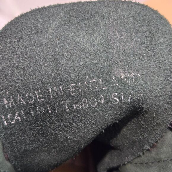 Dr. Martens 1460 Boots 6 eye England Combat UK Sz 3 US Womens 5 Green Leather - Picture 9 of 11